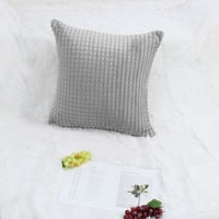 Jedinstvene povoljne teksture ukrasni poklopac jastuka Svijetlo sivi 24 24