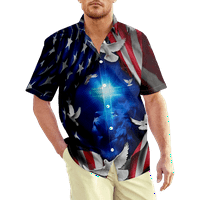Majica za odrasle u havajskom stilu s prevladavajućom zabavnom animiranom bojankom Muška odjeća za muškarce i žene za sport i putovanja