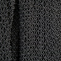 50 60jednobojni tkani Sivi pokrivač od pamuka