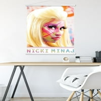 Nicki Minaj - plakat za zidnu boju za lice u drvenom magnetskom okviru, 22.375 34
