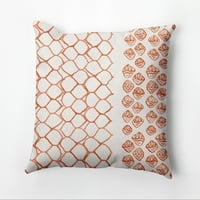 Jednostavno Daisy Honeycomb Split Dekorativni jastuk za bacanje, naranča