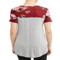 Ženska majica s cvjetnim džepom