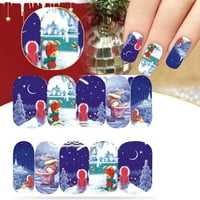 Božićne naljepnice za dizajn noktiju snježne pahulje Božićne naljepnice za nokte All Inclusive svečane Samoljepljive naljepnice za