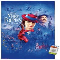 Diznejeva Marija Poppins se vraća-skica zidnog plakata s gumbima, 22.375 34