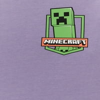 Minecraft Boys majice s kratkim rukavima i dugim rukavima, majice, 2-pak, veličine XS-XXL