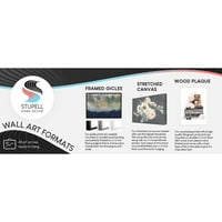 Stupell Industries Sažetak jedrilice Slikanje obalne slike Crno uokvireni umjetnički print zidna umjetnost
