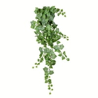 Viseći grm bršljana s umjetnim zelenim i bijelim lišćem vinove loze 51