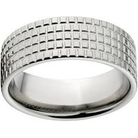 Prilagođeni muški zaručnički prsten od nehrđajućeg čelika s gaznim slojem gume s udobnim dizajnom