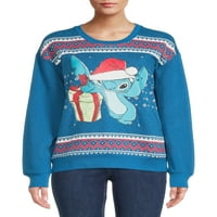 Disney ženski ubod svijetli božićni pulover