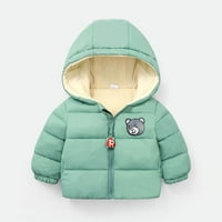 Kaput za dječake i djevojčice, jesen / zima prošivena jakna s kapuljačom od ovčjeg kašmira za novorođene dječake i djevojčice
