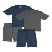 Atletic Works Boys Jersey pletene majice i kratke hlače 4-dijelni aktivni set, veličine 4- & Husky