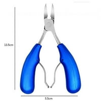 Alati za njegu noktiju na nogama, škare za nokte s ručkom, kliješta za uklanjanje mrtve kože od nehrđajućeg čelika, plava