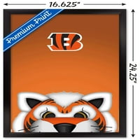 Cincinnati Bengals-maskota S. Prestona, plakat na zidu, 14.725 22.375