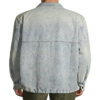 Slojevita jakna od košulje od A-liste za muškarce i plus veličine, veličine do 5 inča