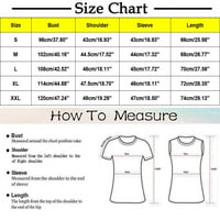 Ženske bluze Plus Size, majice, majice, ženske ljetne majice s okruglim vratom s tri četvrtine rukava, udobna majica s printom, bluza