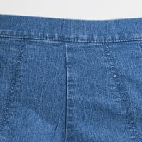 Ženske hlače Plus Size od 2 džepa u elastičnoj tkanini od 2 džepa, također u minijaturnoj verziji