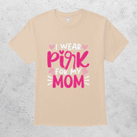 Obucite ružičastu majicu na kojoj piše moja mama svjesna raka dojke u znak podrške ružičastoj vrpci
