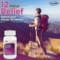 Antihistaminske tablete za odrasle koje nisu pospane za 12-satno ublažavanje alergija, feksofenadin hidroklorid mg, 500 karata