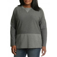 Ženska plus košulja od džempera dugih rukava