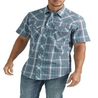 Košulje za muškarce i velike muškarce redovnog kroja kratkih rukava zapadnog stila, veličine od 5 inča