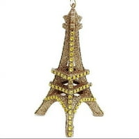 Crno-zlatni sjajni ukras Eiffelovog tornja