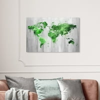 Wynwood Studio tiskan World Maps Canvas Art Print