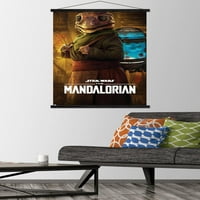 Zidni poster Ratovi zvijezda: Mandalorijska sezona-žaba dama u drvenom magnetskom okviru, 22.375 34