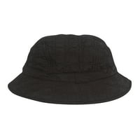 Panamski šešir s podstavom od prošivenog flisa - Crna