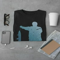 Muška majica Ribolov Shadow-Dizajn Smartprints, Muški XX-Velika veličina