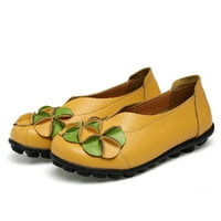 & / ženske cipele s visokom potpeticom, dimenzijska mreža, Ležerne cipele, ženske ravne cipele, casual cipele u žutoj boji, 7,5