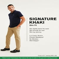 Dockers muški potpis Slim No Crease kaki