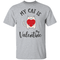 Grafička Amerika Valentinovo Moja mačka je moja grafička majica Valentina smiješne muške