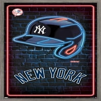 New York Yankees - plakat neonske kacige, 14.725 22.375 uokviren