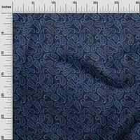 Jednobojna rajonska šifonska tkanina u plavoj boji, tkanina s uzorkom za šivanje, zanatska tkanina s otiskom širine dvorišta