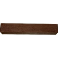 Ekena Millwork 8 H 10 d 48 W grubo pilani drveni kamin Mantel, premium mahagoni