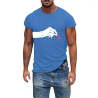 Majice za muškarce Plus size majica kratkih rukava ljetna majica Top majice obične majice plus size plave majice 2 inča