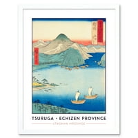 Tsuruga, Borov Gaj Kehi, provincija Echizen, Utagava Hiroshige, Japanski drvorez pod nazivom uokvireno djelo, zidna umjetnička slika-tisak