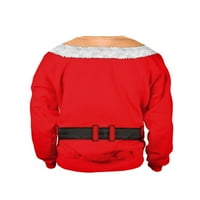 ružna božićna majica s digitalnim tiskom od 3 inča zabavan dizajnerski pulover džemper za božićnu blagdansku zabavu