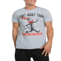 Dr. Seuss muški Ne može odrasla danas Grafička majica s kratkim rukavima, do veličine 3xl