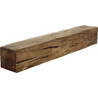 Ekena Millwork 4 H 6 D 84 W Hand Heuth Fau Wood Kamin Mantel, Premium star