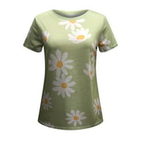 Topovi Plus size ženske modne majice s kratkim rukavima s kratkim rukavima casual široke bluze