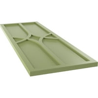 Ekena Millwork 18 W 53 H True Fit Pvc Cedar Park Fiksna nosača, Moss Green