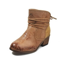 & ženske Ležerne cipele, ženske cipele s debelim potpeticama Na vezanje, klasične čizme za gležnjeve, Ležerne cipele