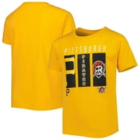 Majica logotipa za mlade Gold Pittsburgh Pirates