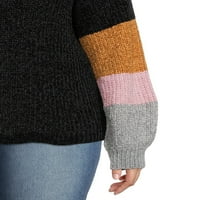 Što je sljedeći ženski plus veličine chenille colorblocked s V-izrezom džemper