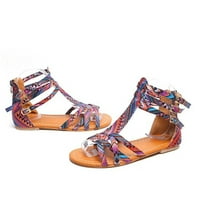Cipele s naramenicama, sandale u etničkom stilu, ženske sandale s kopčom, ženske sandale