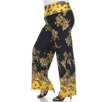 Ženske Palazzo hlače Plus Size s cvjetnim printom i paislee od e-pošte
