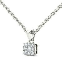 1 4CT TDW Diamond 10K Nacklace bijelog zlata