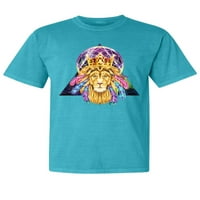 Divlji Bobbi, kruna kralja Lavljeg prijestolja, ljubitelj životinja, majica kratkih rukava U boji za pranje, Plava laguna, mala