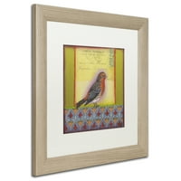 Zaštitni znak likovna umjetnost 'mala ptica 211' Matted Framed Art od Rachel Paxton
